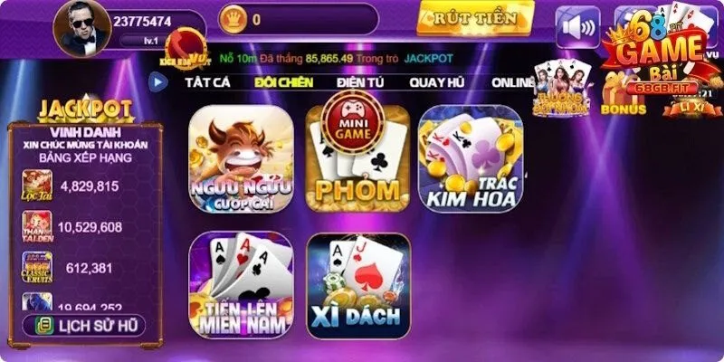 Trang chủ 29 Đối Chiến là địa điểm hội tụ nhiều game bài hay