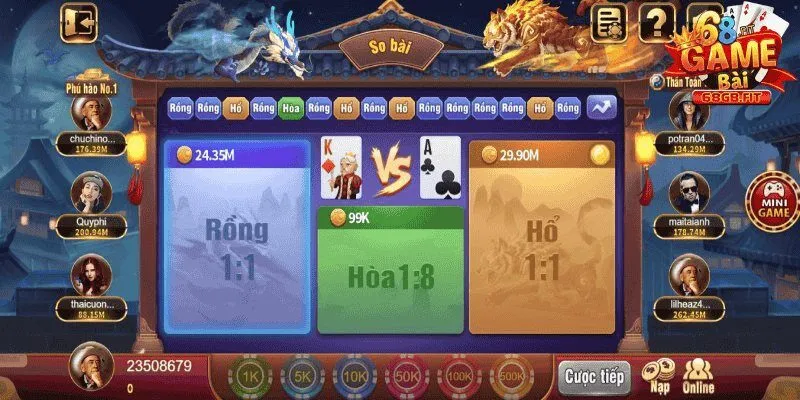 Luật dragon tiger siêu dễ thắng 