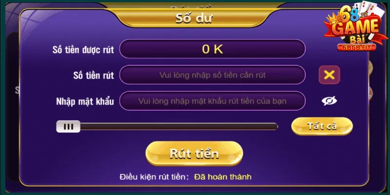 Rút Tiền 68 Game Bài | Lĩnh Thưởng Nhanh Chỉ Trong 4 Bước 3 Lưu ý và những điều kiện đi kèm