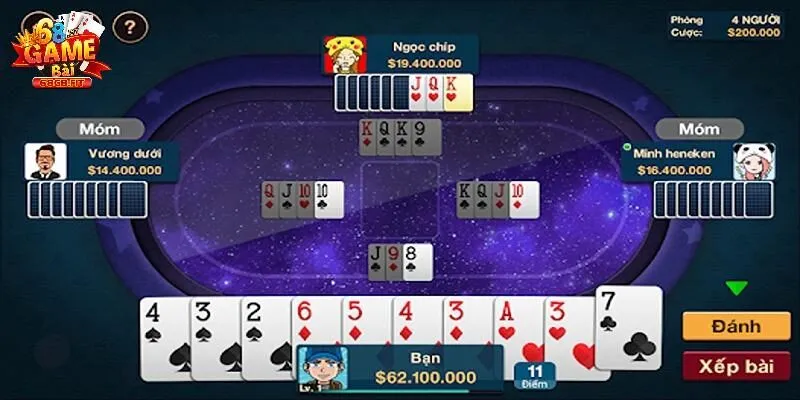 Chia sẻ mẹo hay đánh bài Tú Lơ Khơ 68GB cực đỉnh